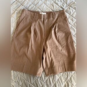 NWT Friend of Audrey Carter Pleated Bermuda Shorts US 10 / Australian 14